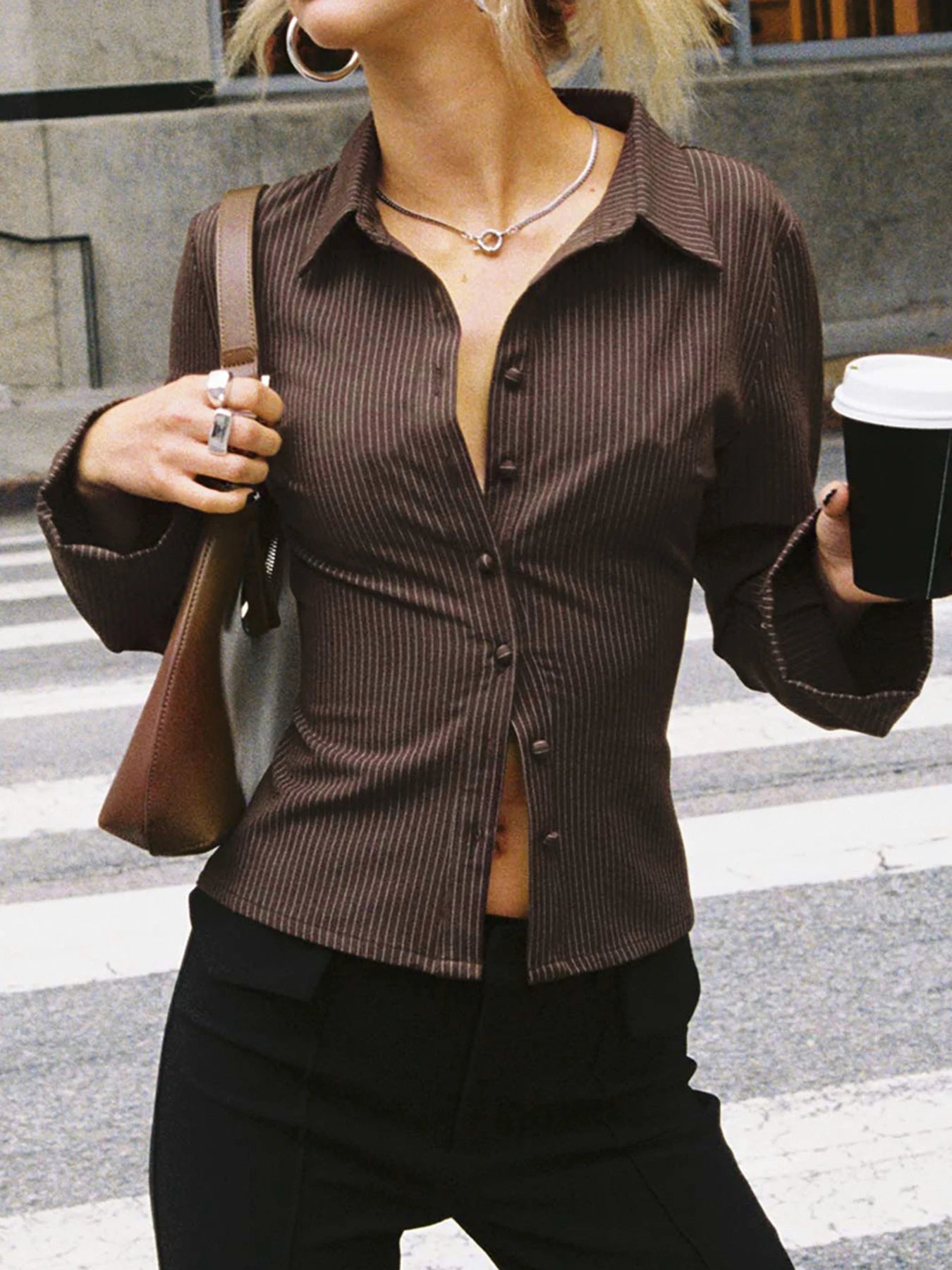 RACHEL - Stylish Button-Up Top