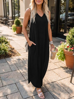 CASPIENNE – Breezy Floral Pocket Maxi Dress