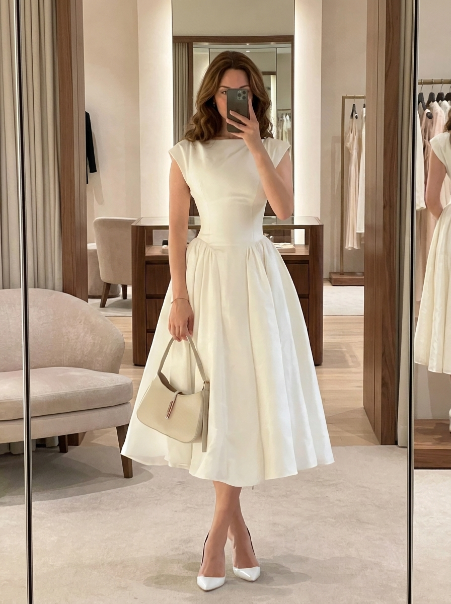 LENNORA – Sleek Open-Back Maxi Dress
