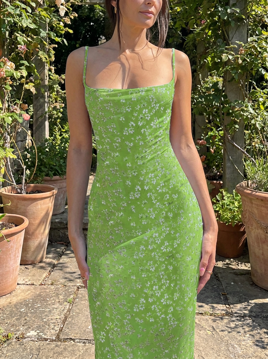 BRIELLA – Floral Backless Boho Cami Dress