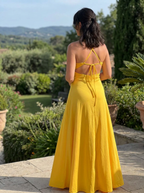 ROXANNE – Sleek Spaghetti Strap Slit Maxi Dress
