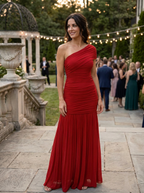 JADA – Glamorous One-Shoulder Ruched Dress