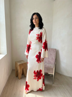 ALON– Modest Floral Loose Fit Maxi Dress