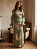 ALON– Modest Floral Loose Fit Maxi Dress