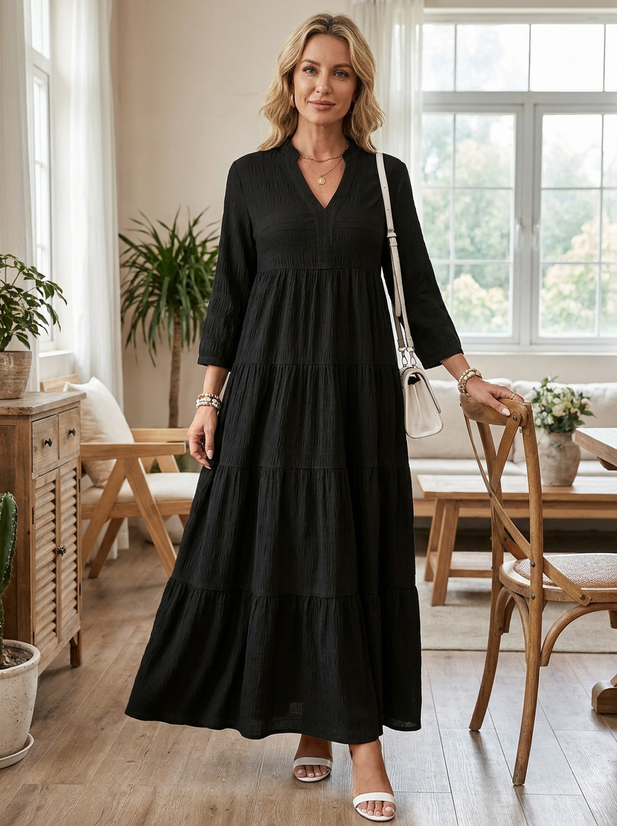 STELLA - Casual V-Neck Summer Maxi Dress