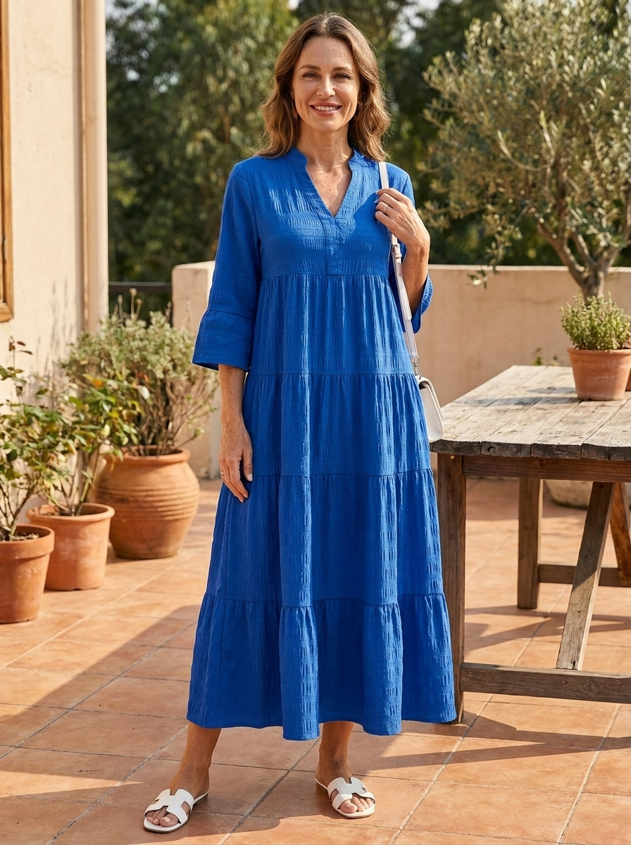 STELLA - Casual V-Neck Summer Maxi Dress