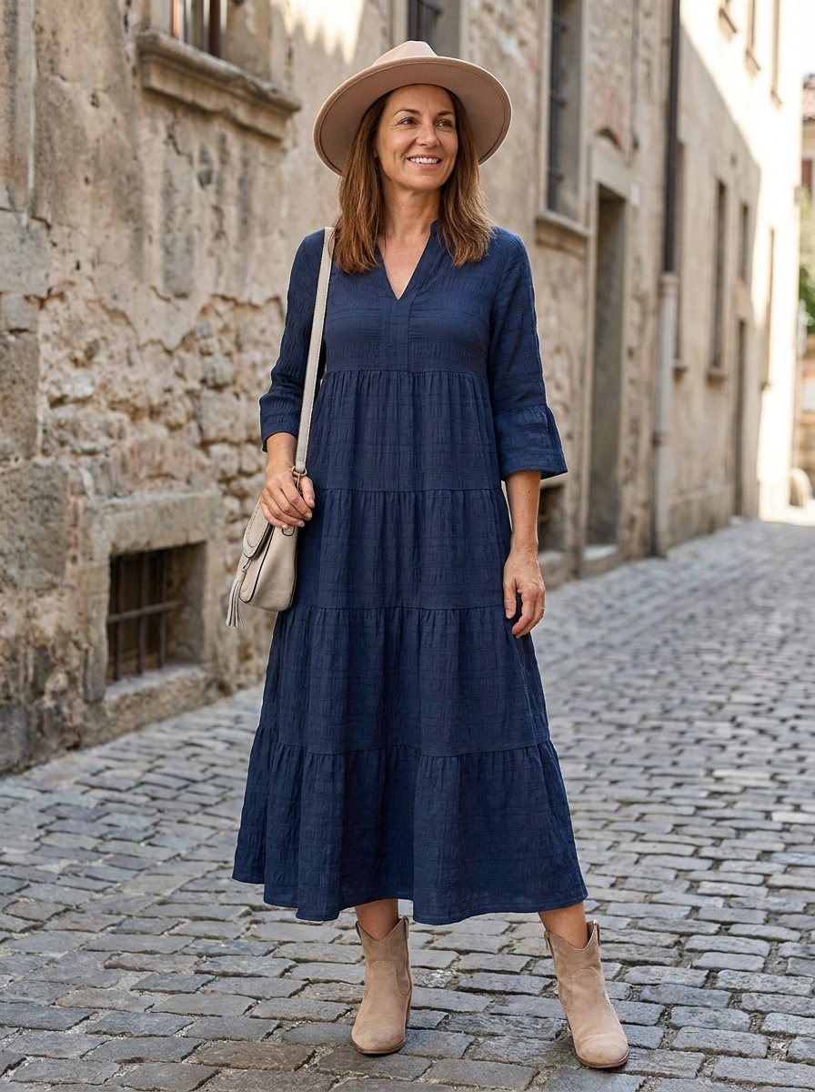 STELLA - Casual V-Neck Summer Maxi Dress