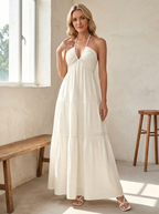 WALO - Casual Loose Fit Sleeveless Summer Maxi Dress