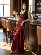 VIANNE - Glamorous Ruffled Maxi Dress