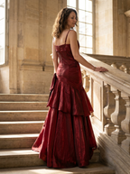 VIANNE - Glamorous Ruffled Maxi Dress