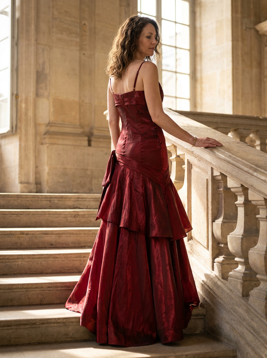 VIANNE - Glamorous Ruffled Maxi Dress