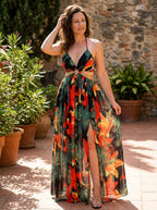 VANINA Radiant Floral Maxi Dress