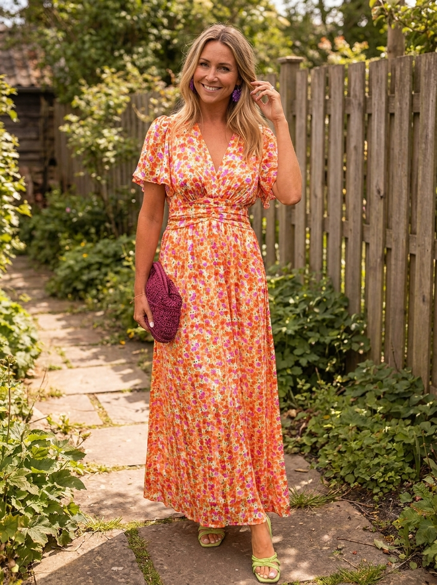 FREYJA – Classic V-Neck Dress