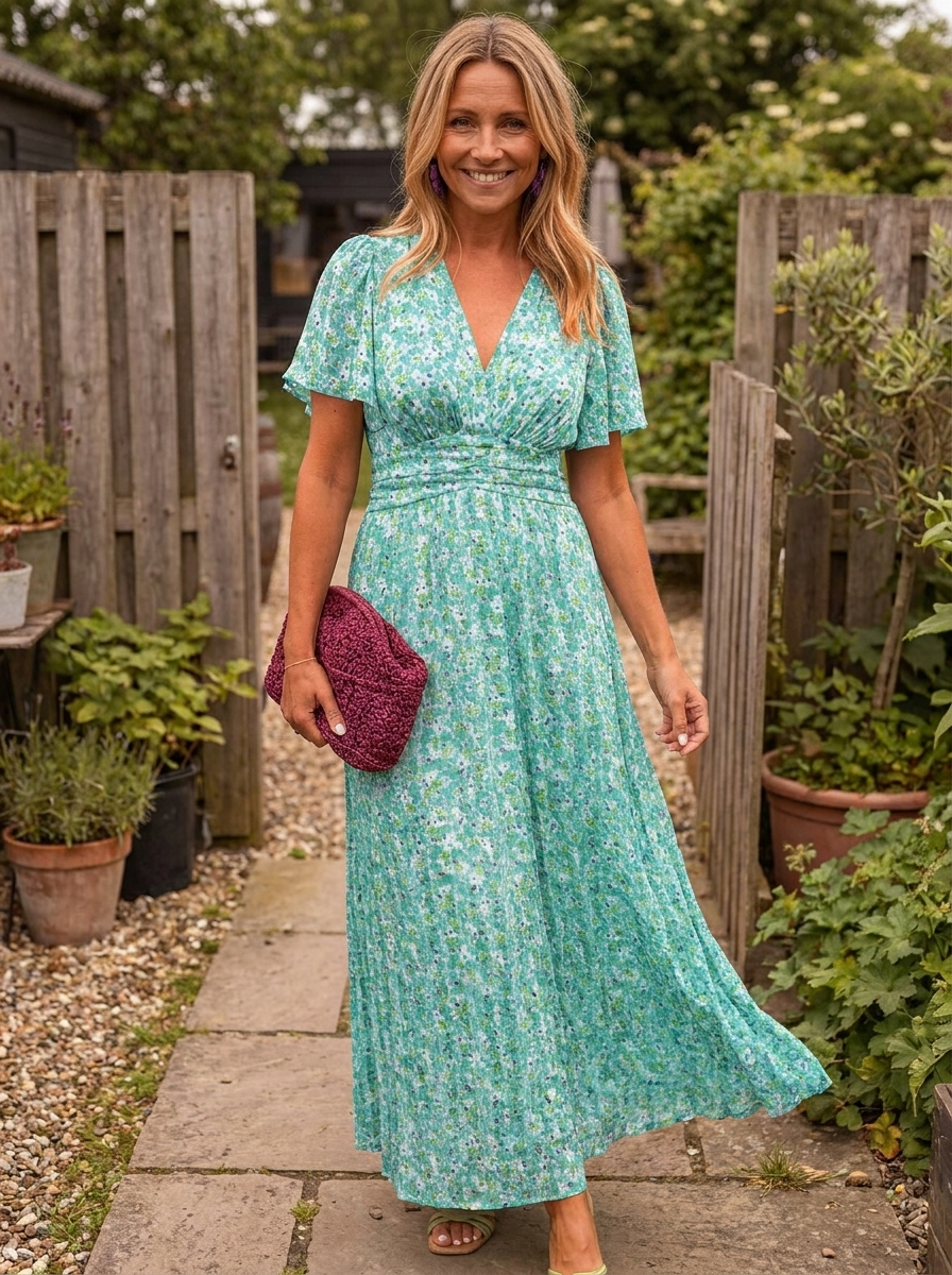 FREYJA – Classic V-Neck Dress