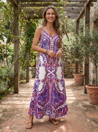 ROSARIO - Chic Summer Sleeveless Strap Maxi Dress