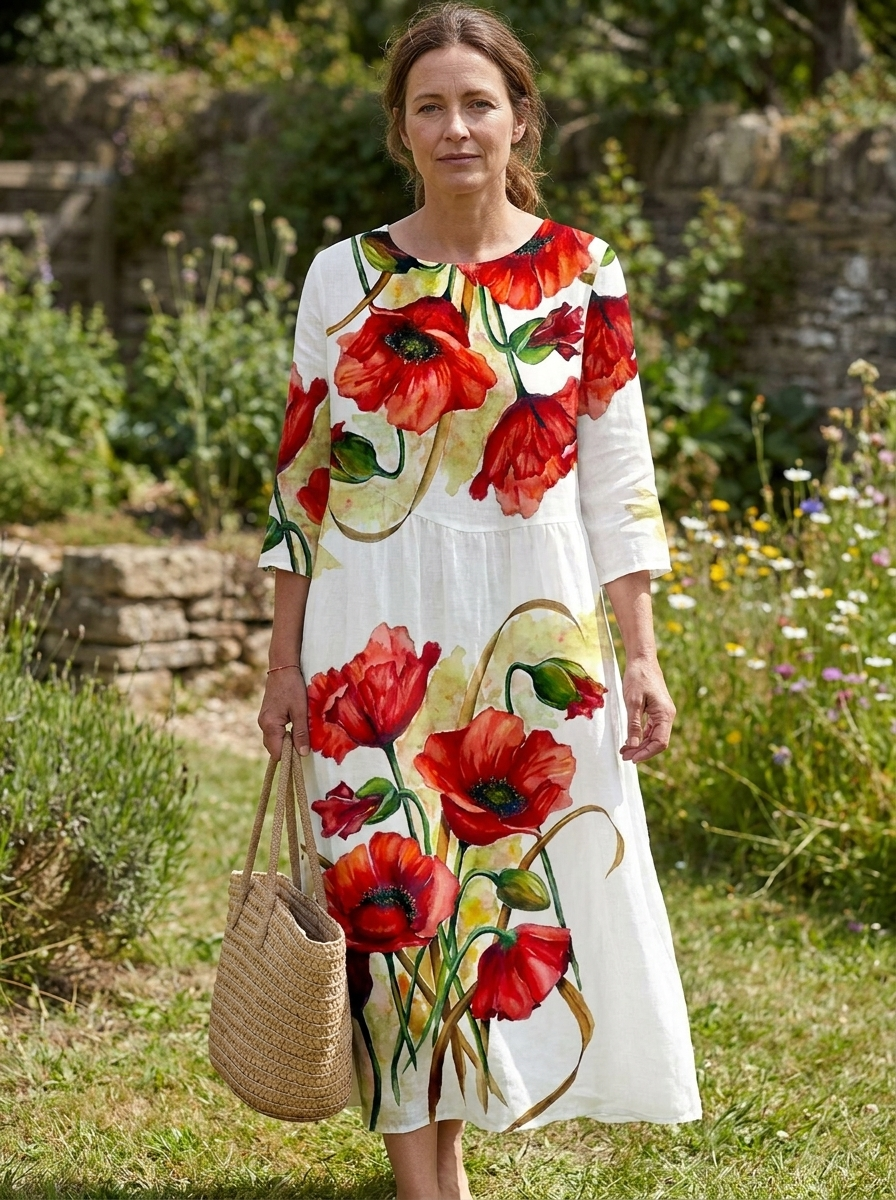 SHAE - Elegant Floral Maxi Dress