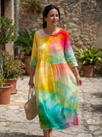 SHAE - Elegant Floral Maxi Dress