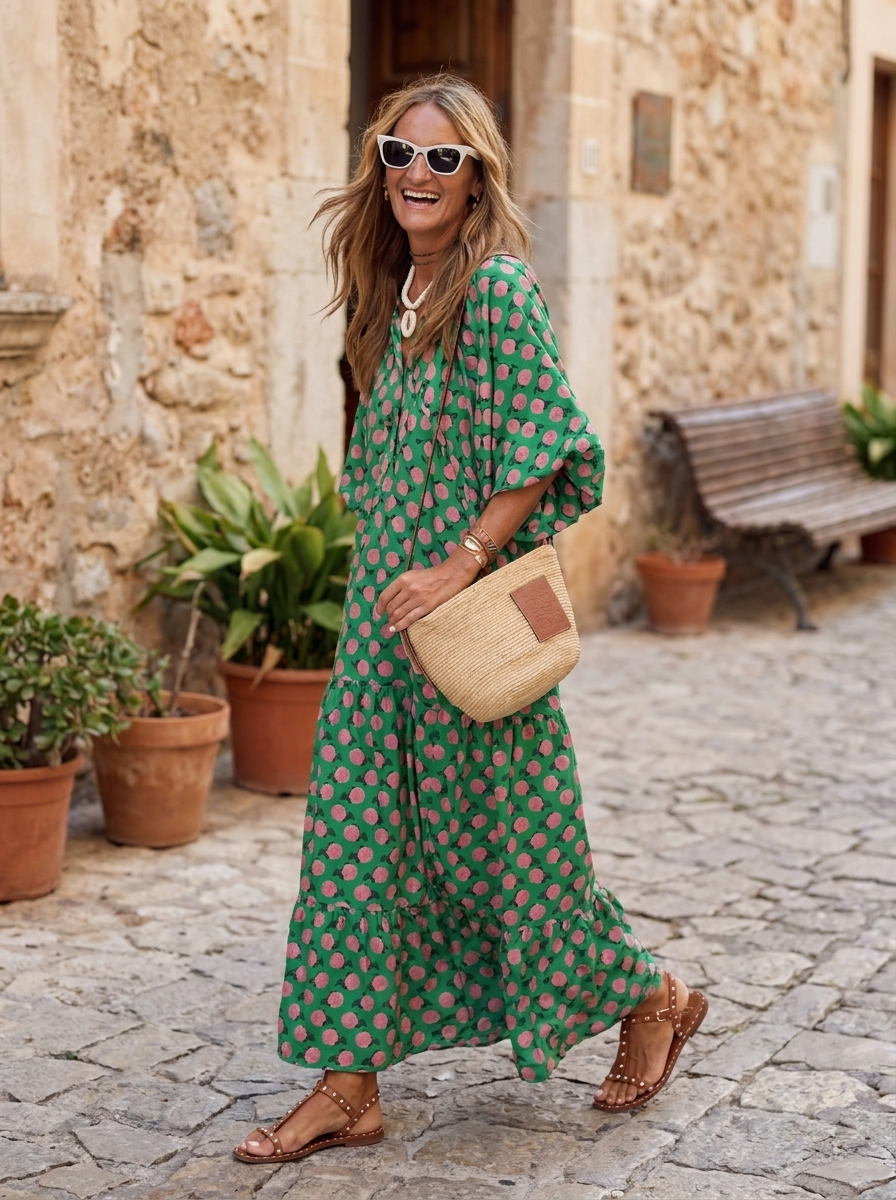 SABINE - Boho Chic Maxi Dress