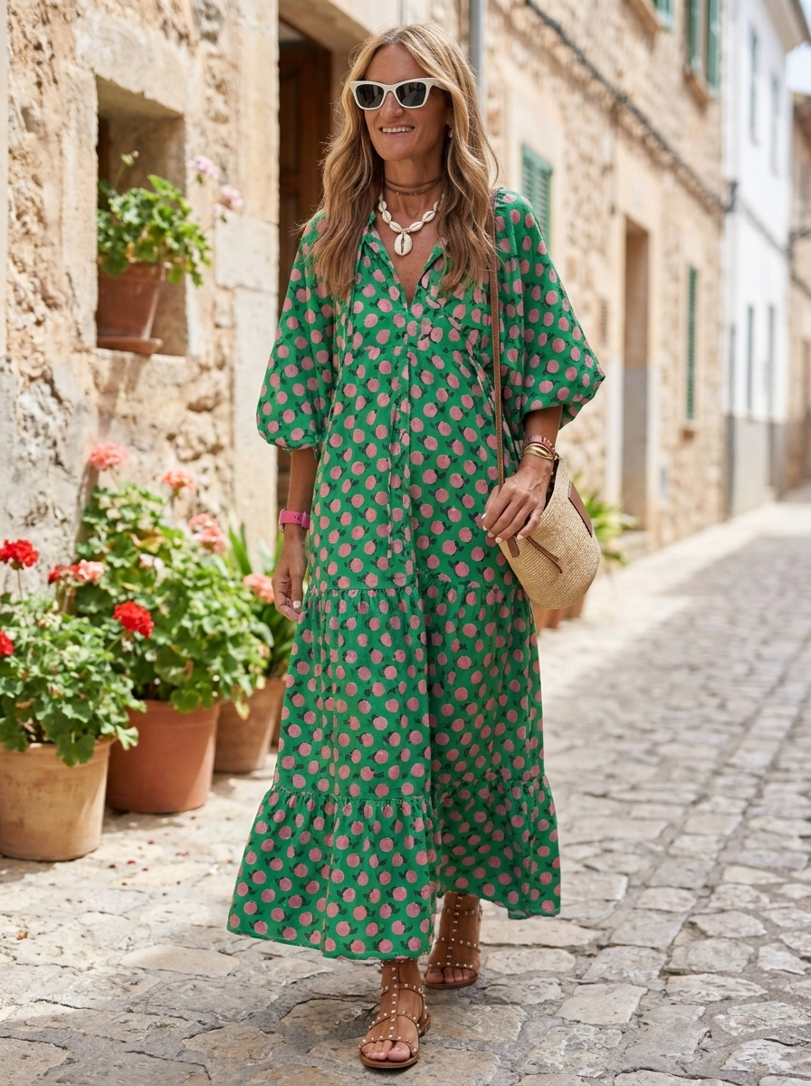 SABINE - Boho Chic Maxi Dress