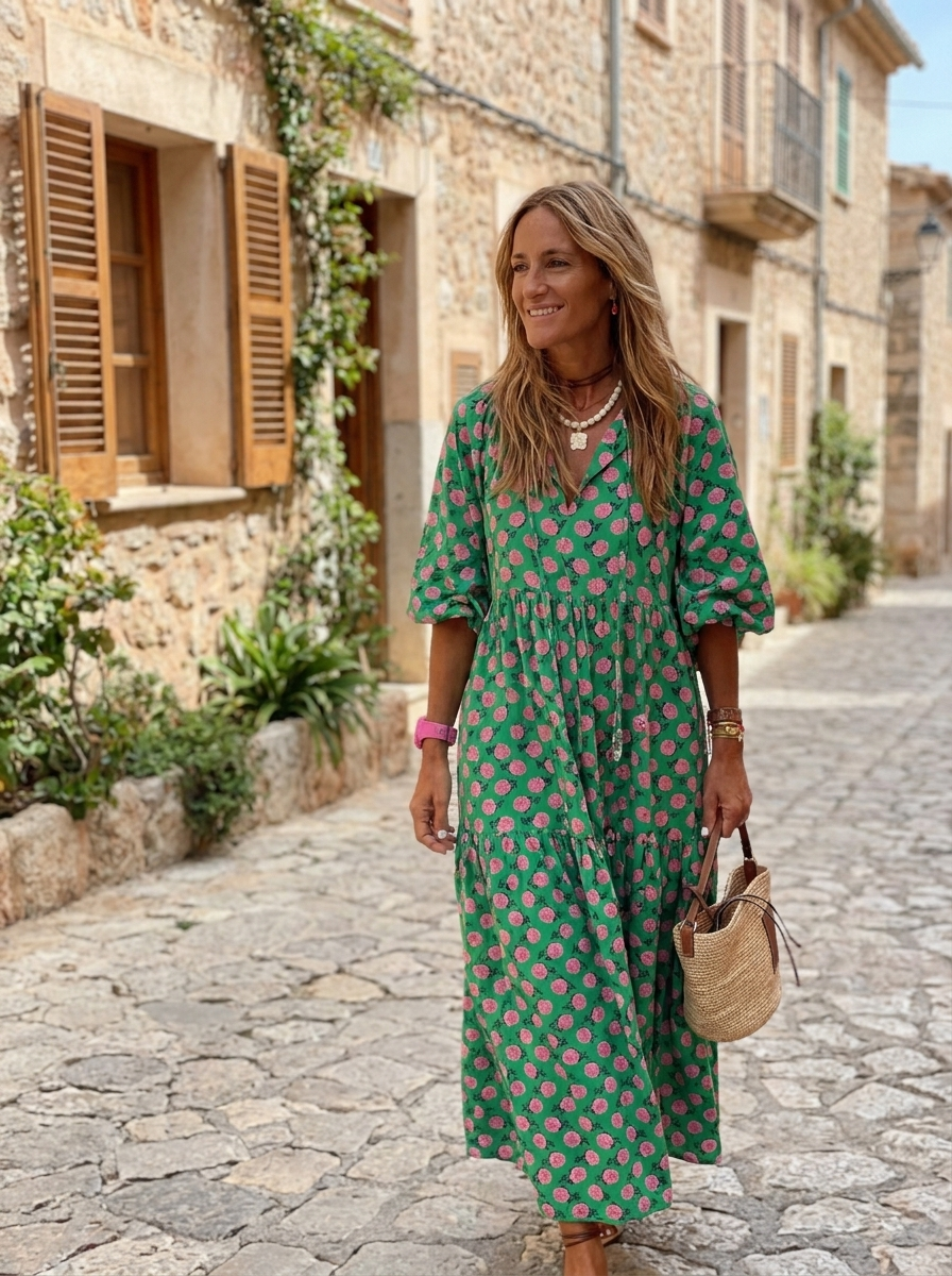 SABINE - Boho Chic Maxi Dress