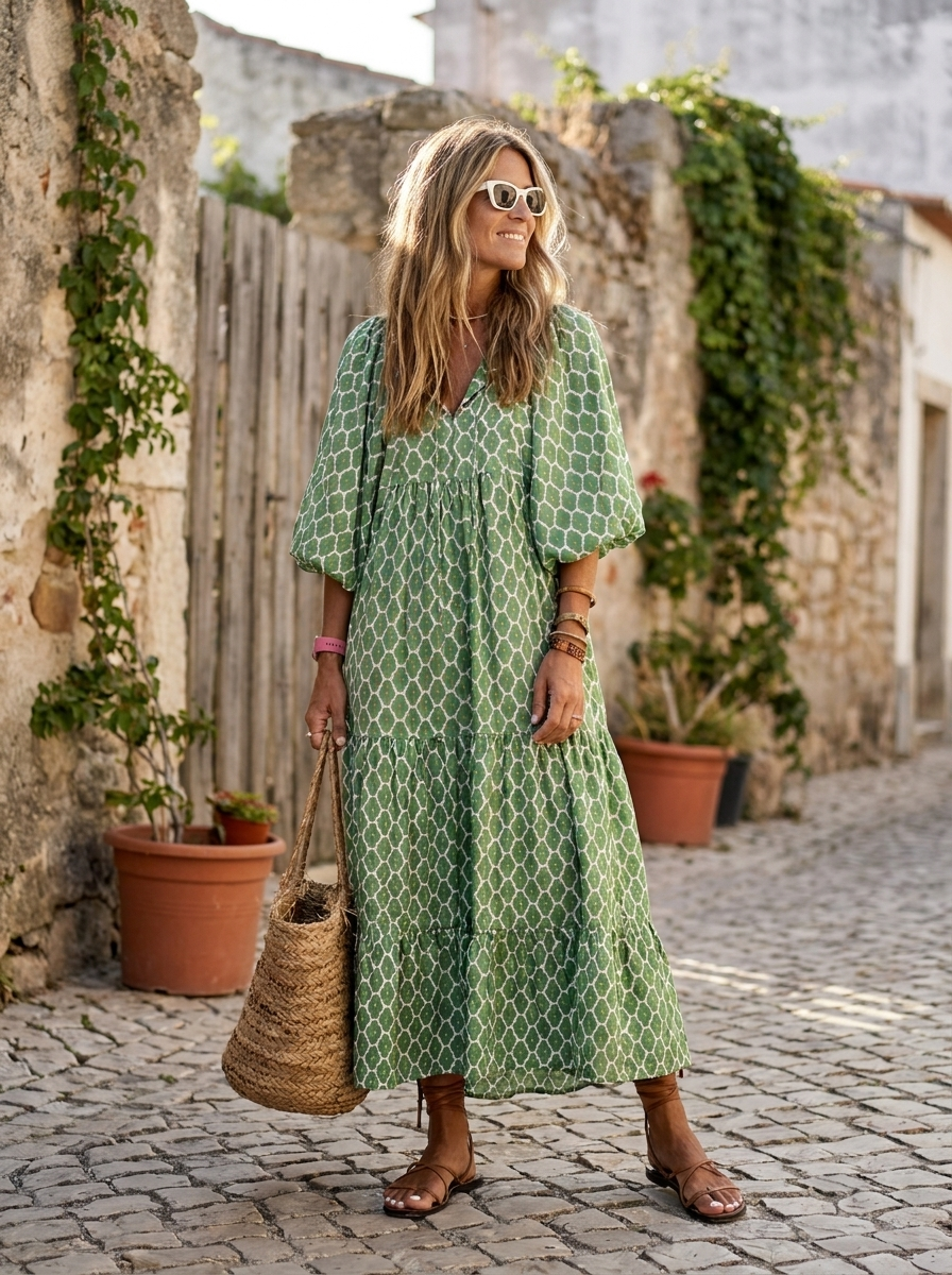 SABINE - Boho Chic Maxi Dress