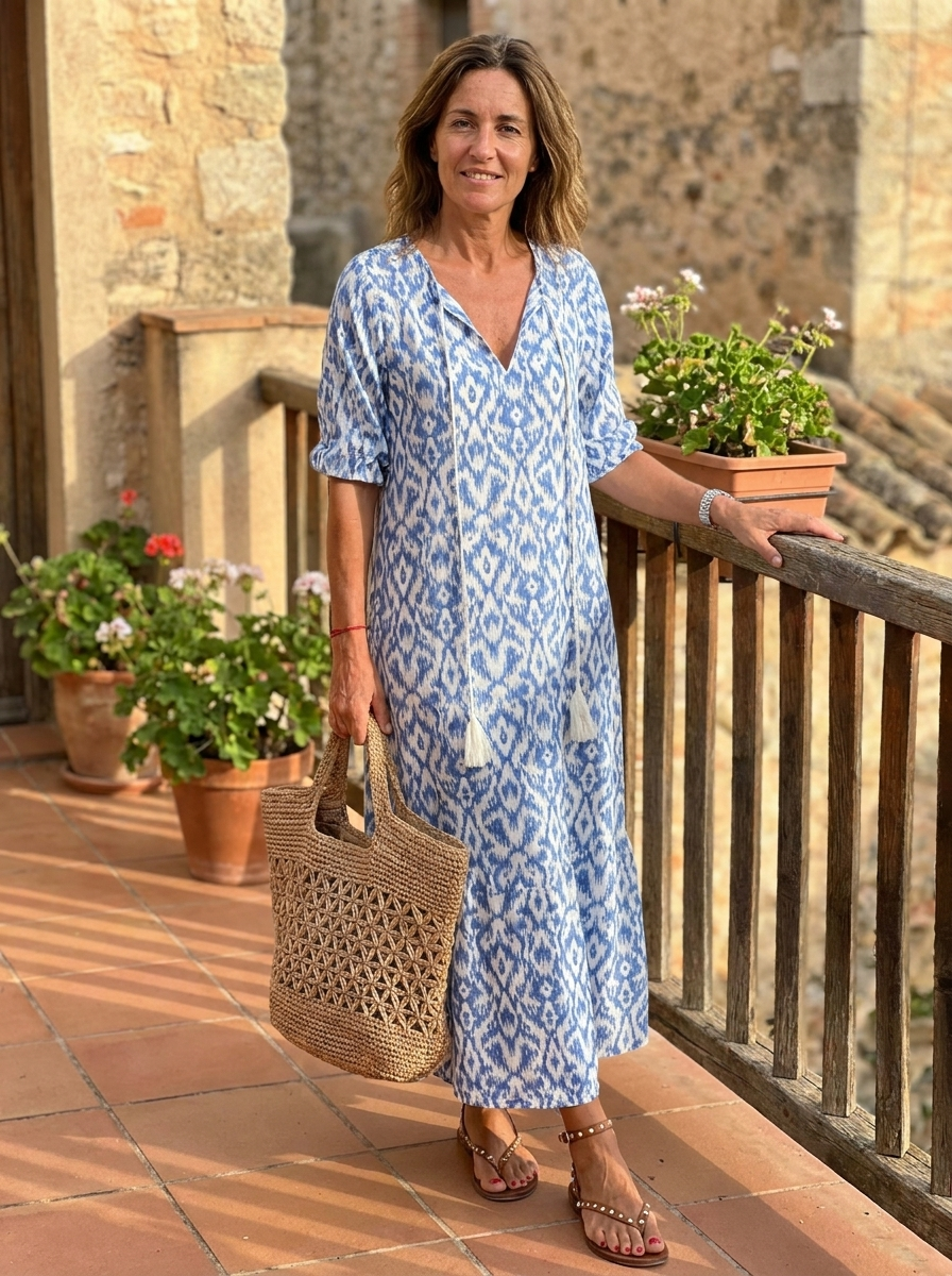 CASSIA - Boho Tummy Coverage Dress