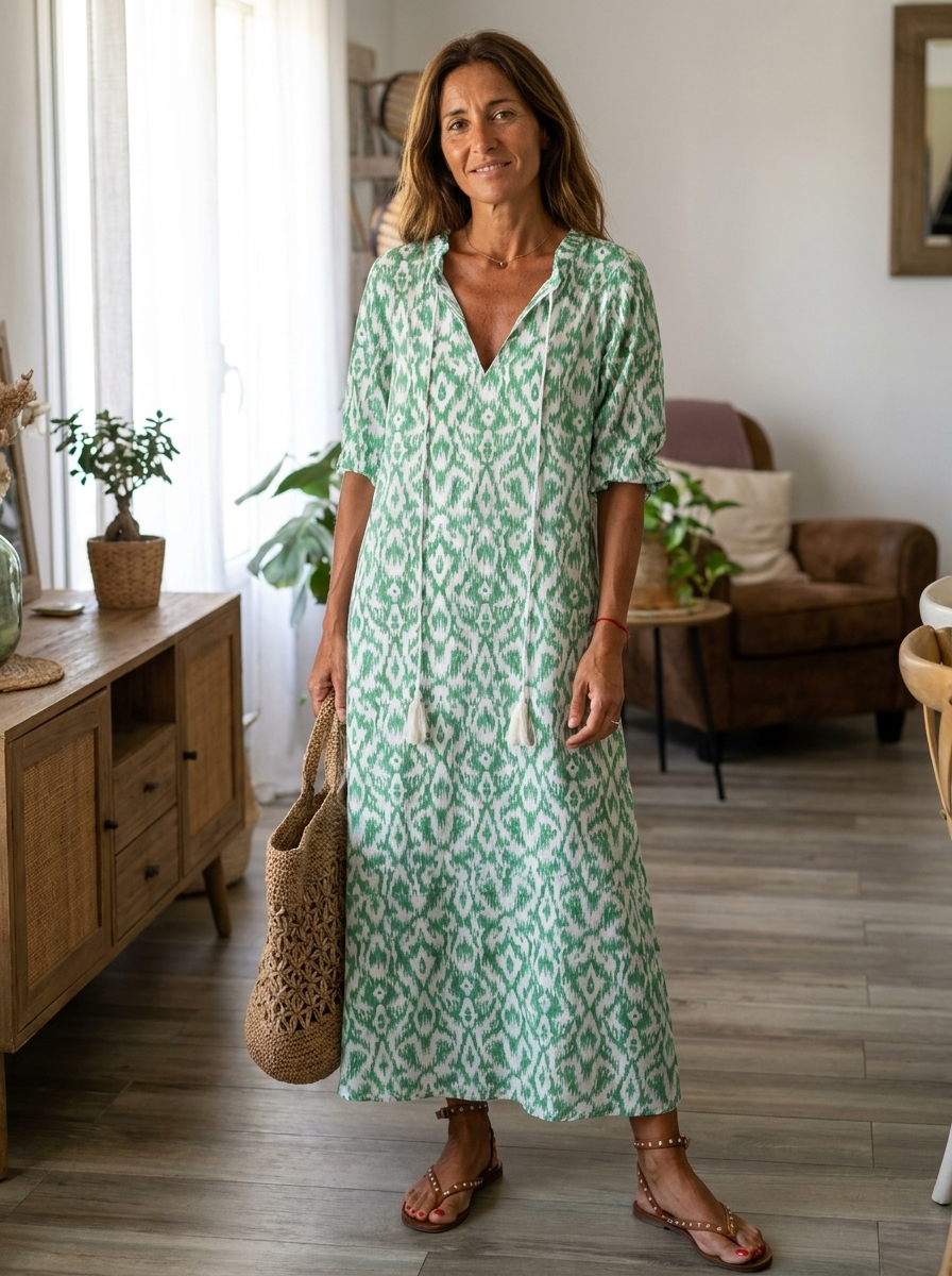 CASSIA - Boho Tummy Coverage Dress