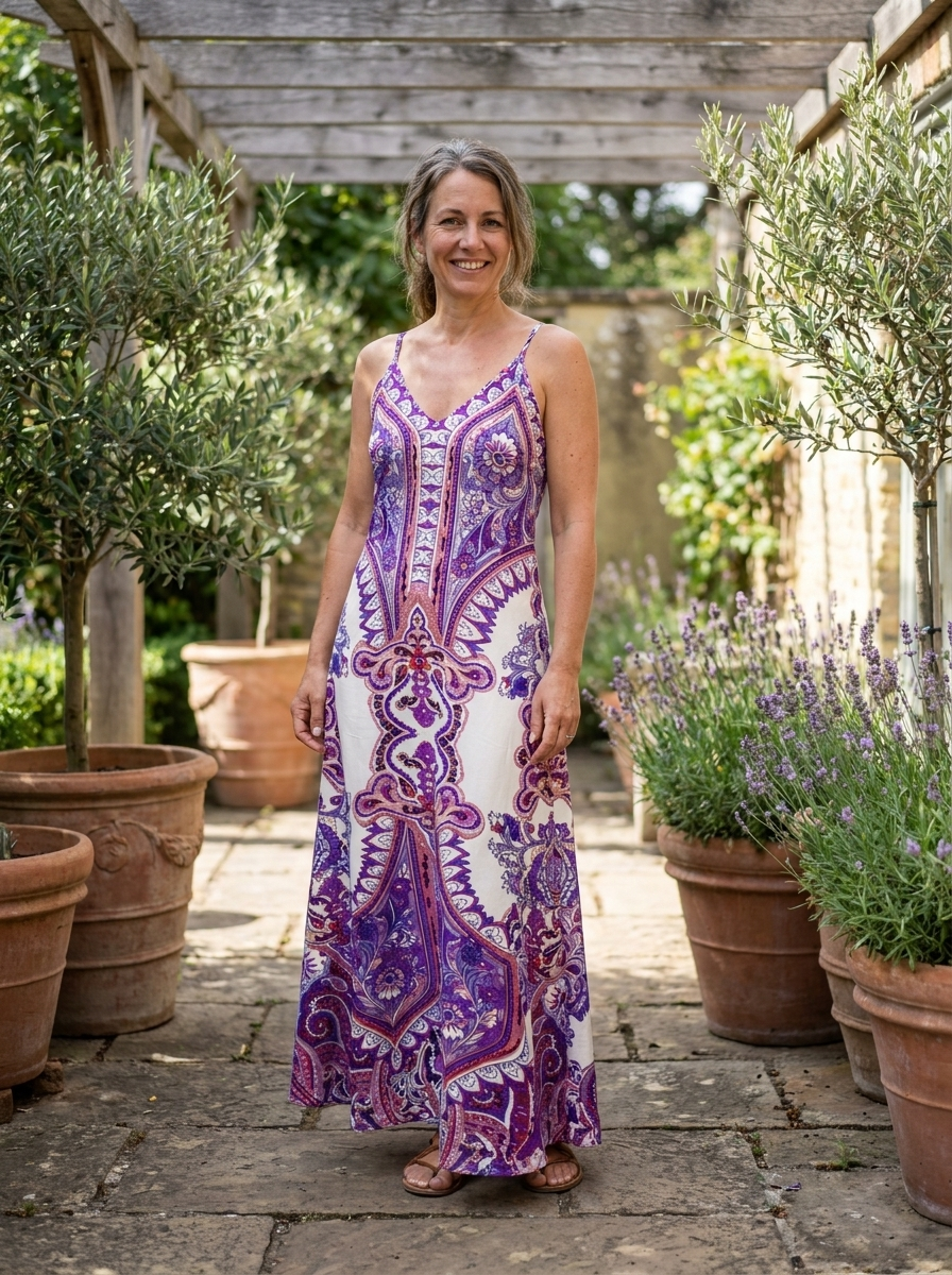 PUGAR - Chic Summer Sleeveless Strap Maxi Dress