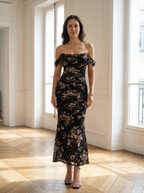 EUNOIA - Elegant Off Shoulder Backless Mermaid Dress