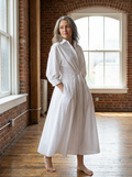 SOFER - Elegant Front Wrap Collared Maxi Dress