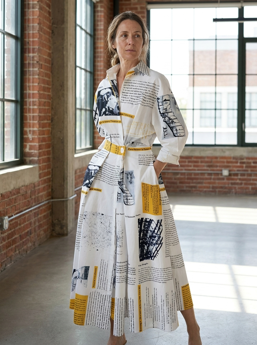 SOFER - Elegant Front Wrap Collared Maxi Dress