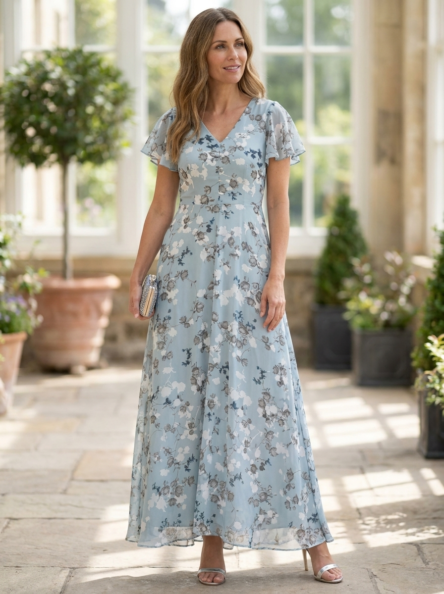 BRENDA – Flowing Floral Maxi Dress