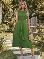 REESE - Elegant Sleeveless Round Neck Maxi Dress