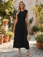 REESE - Elegant Sleeveless Round Neck Maxi Dress