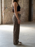 PENELOPE – Casual Leopard Print Wide Leg Trousers
