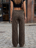 PENELOPE – Casual Leopard Print Wide Leg Trousers