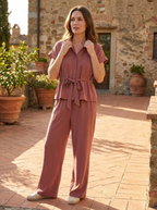 NELLE – Relaxed Collared Wide Leg Co-ord