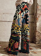 FELICITY - Artistic Print Wide-Leg Pants