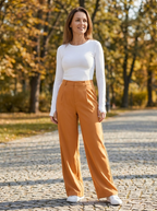 MONAH - Casual Wide Leg Minimalist Trouser