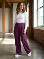 MONAH - Casual Wide Leg Minimalist Trouser