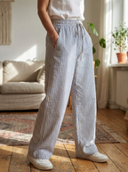 BAYLEEZ – Simple Summer Striped Relaxed Fit Bottoms