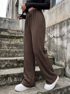 ZABBY - Casual Wide Leg Comfy Everyday Pants