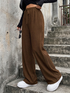 ZABBY - Casual Wide Leg Comfy Everyday Pants