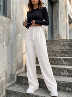 ZABBY - Casual Wide Leg Comfy Everyday Pants