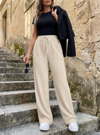 ZABBY - Casual Wide Leg Comfy Everyday Pants