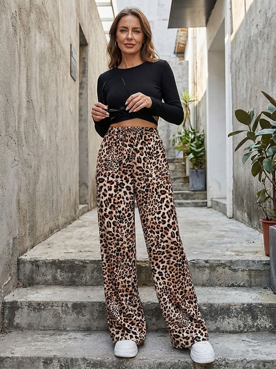 ZABBY - Casual Wide Leg Comfy Everyday Pants
