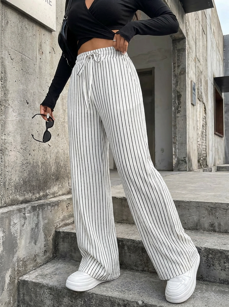 ZABBY - Casual Wide Leg Comfy Everyday Pants