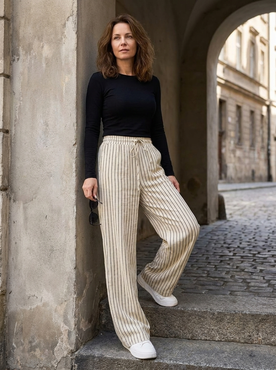 ZABBY - Casual Wide Leg Comfy Everyday Pants