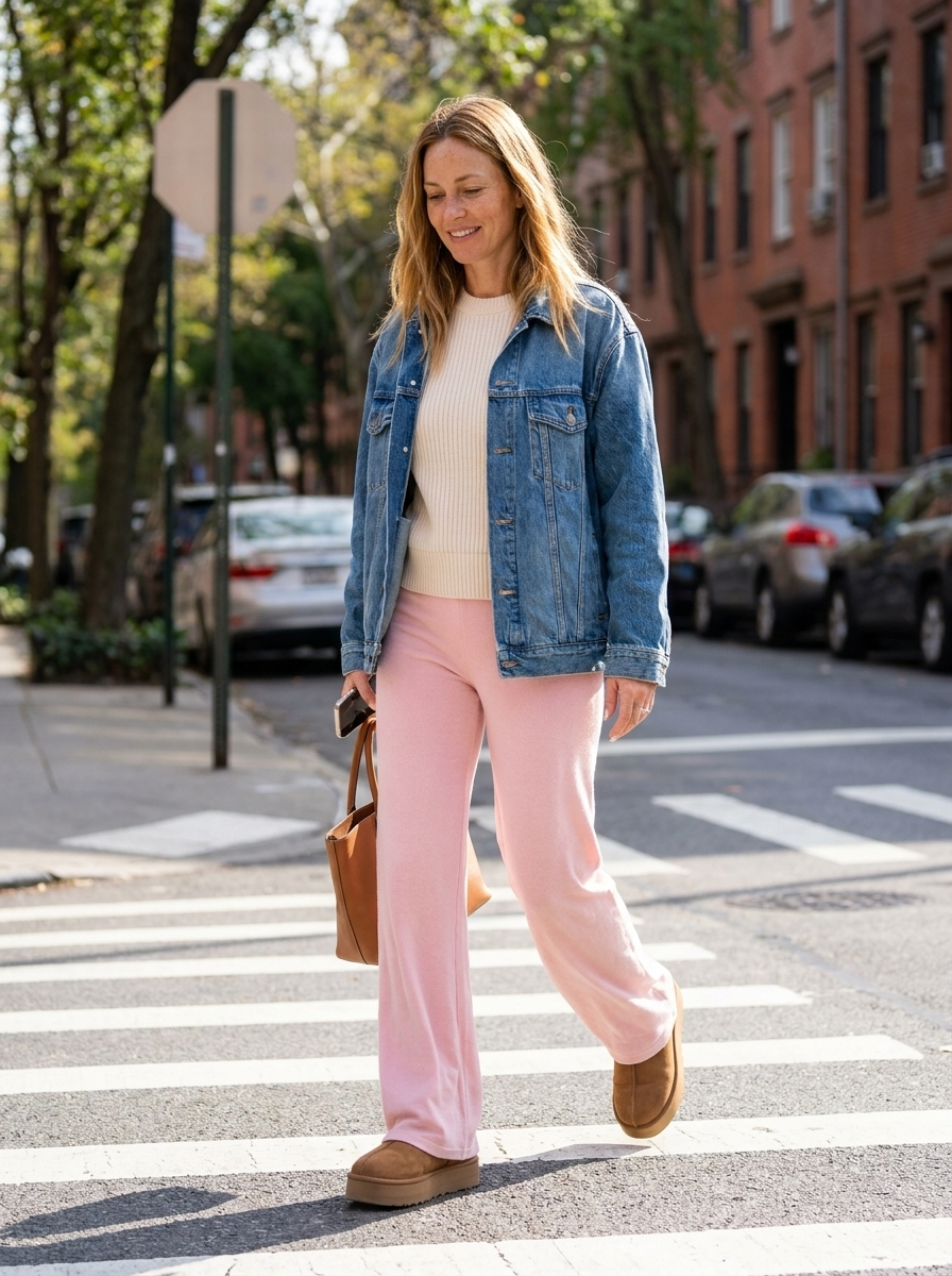 SANDOK - Casual Drawstring Straight Leg Pants