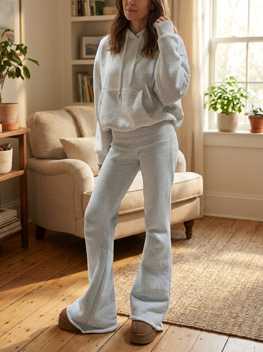 SANDOK - Casual Drawstring Straight Leg Pants